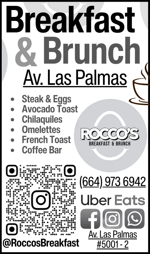 Anuncio impreso de Rocco's Breakfast & Brunch en Peso$aver