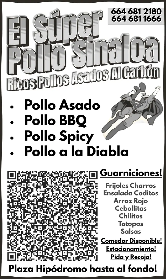 Anuncio impreso de El Súper Pollo Sinaloa en Peso$aver